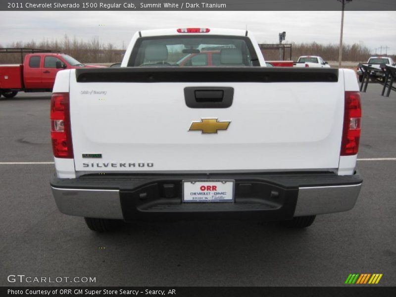Summit White / Dark Titanium 2011 Chevrolet Silverado 1500 Regular Cab