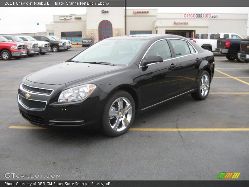 Black Granite Metallic / Ebony 2011 Chevrolet Malibu LT