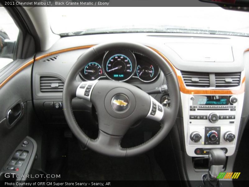 Black Granite Metallic / Ebony 2011 Chevrolet Malibu LT