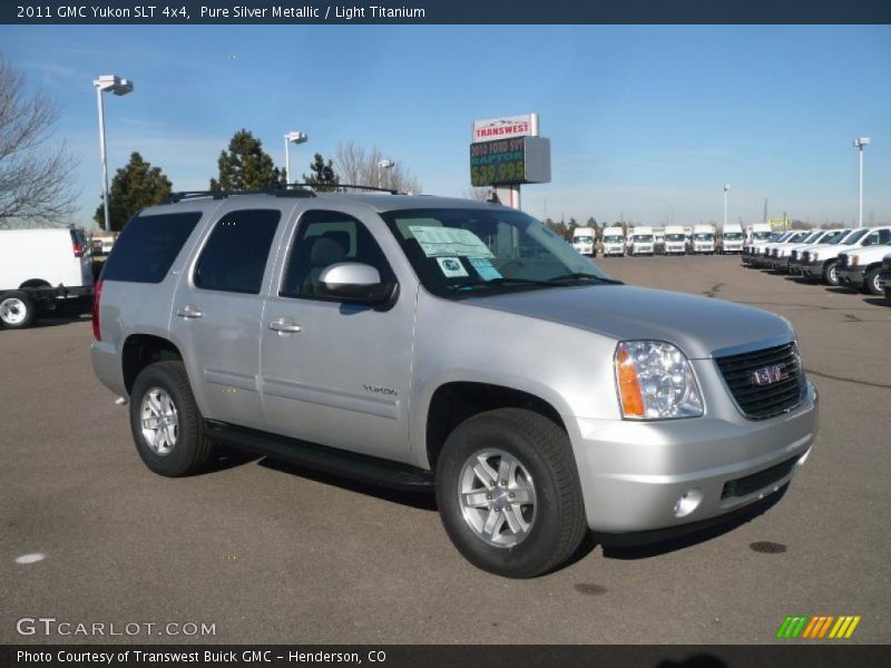 Pure Silver Metallic / Light Titanium 2011 GMC Yukon SLT 4x4