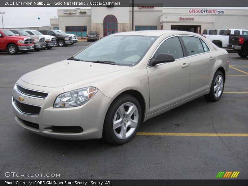 Gold Mist Metallic / Cocoa/Cashmere 2011 Chevrolet Malibu LS
