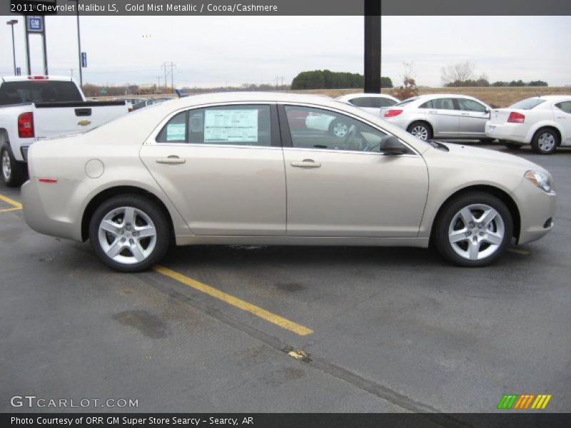 Gold Mist Metallic / Cocoa/Cashmere 2011 Chevrolet Malibu LS