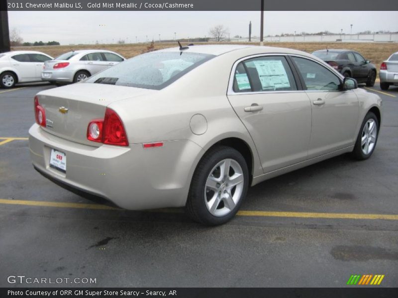 Gold Mist Metallic / Cocoa/Cashmere 2011 Chevrolet Malibu LS