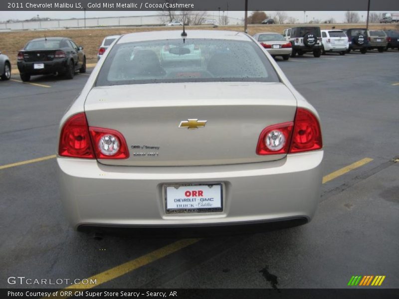 Gold Mist Metallic / Cocoa/Cashmere 2011 Chevrolet Malibu LS