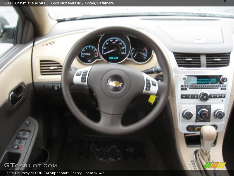 Gold Mist Metallic / Cocoa/Cashmere 2011 Chevrolet Malibu LS