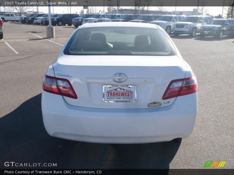 Super White / Ash 2007 Toyota Camry LE