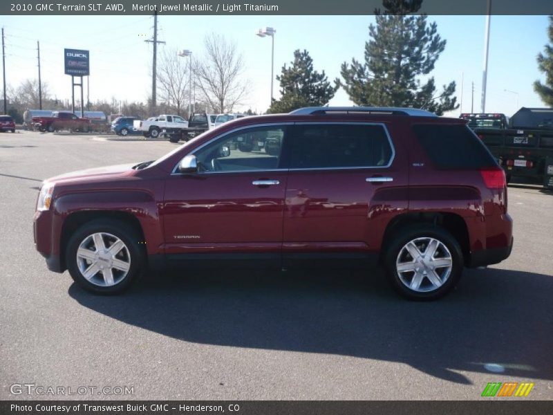 Merlot Jewel Metallic / Light Titanium 2010 GMC Terrain SLT AWD