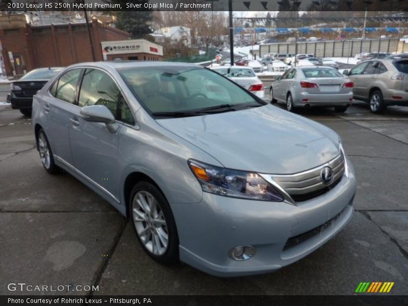 Silver Opal Mica / Parchment 2010 Lexus HS 250h Hybrid Premium