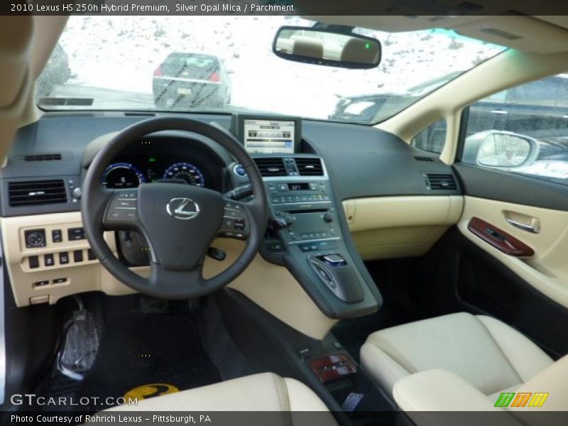Dashboard of 2010 HS 250h Hybrid Premium
