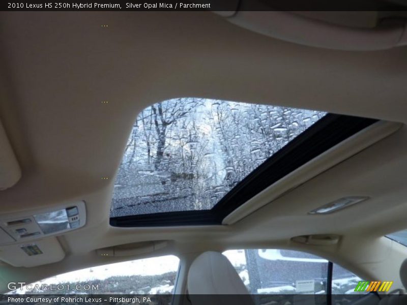 Silver Opal Mica / Parchment 2010 Lexus HS 250h Hybrid Premium