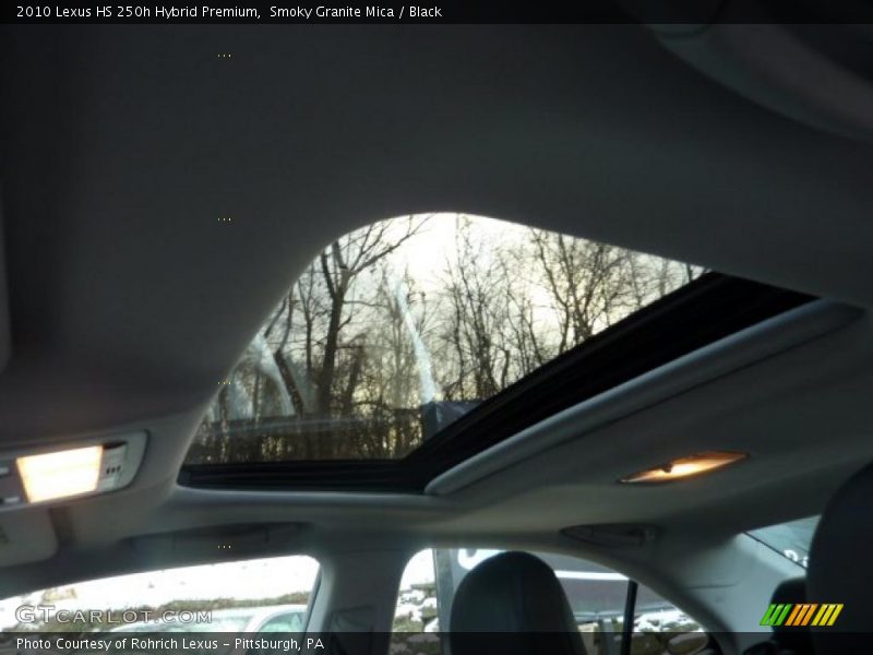 Sunroof of 2010 HS 250h Hybrid Premium