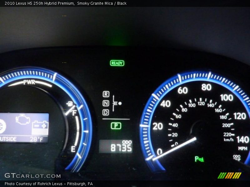  2010 HS 250h Hybrid Premium 250h Hybrid Premium Gauges