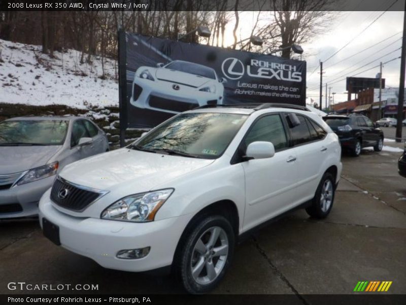 Crystal White / Ivory 2008 Lexus RX 350 AWD