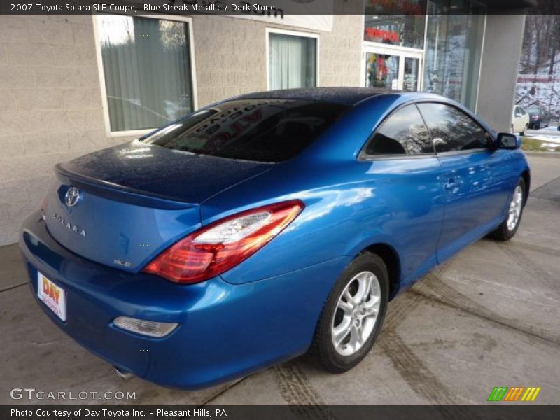 Blue Streak Metallic / Dark Stone 2007 Toyota Solara SLE Coupe