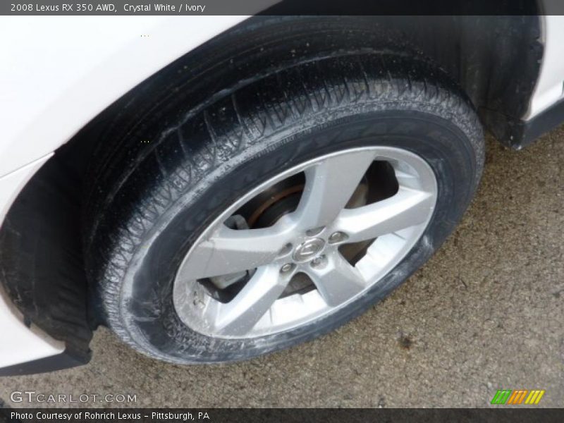 Crystal White / Ivory 2008 Lexus RX 350 AWD