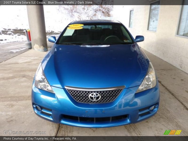 Blue Streak Metallic / Dark Stone 2007 Toyota Solara SLE Coupe