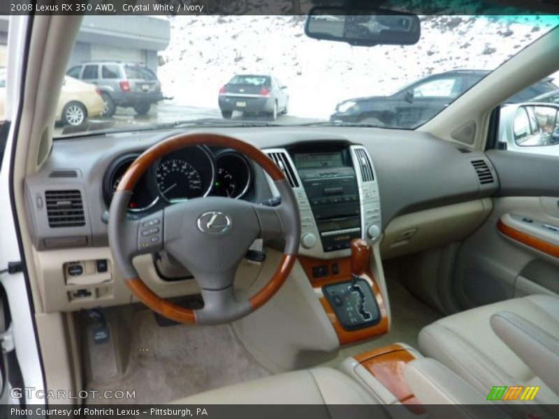 Crystal White / Ivory 2008 Lexus RX 350 AWD