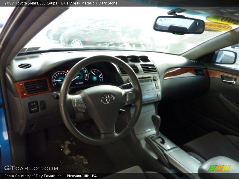 Blue Streak Metallic / Dark Stone 2007 Toyota Solara SLE Coupe