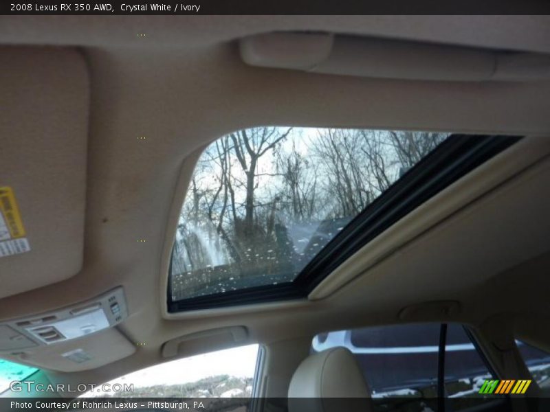 Crystal White / Ivory 2008 Lexus RX 350 AWD