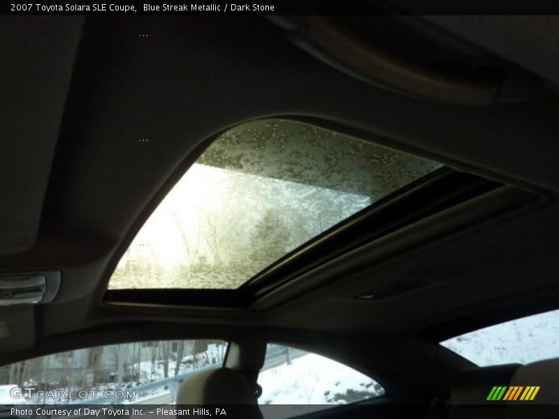 Blue Streak Metallic / Dark Stone 2007 Toyota Solara SLE Coupe