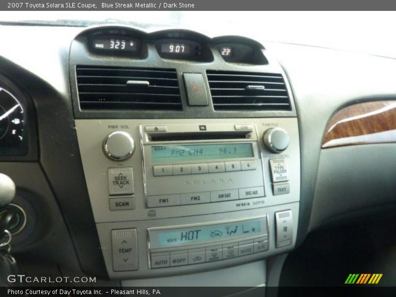 Blue Streak Metallic / Dark Stone 2007 Toyota Solara SLE Coupe