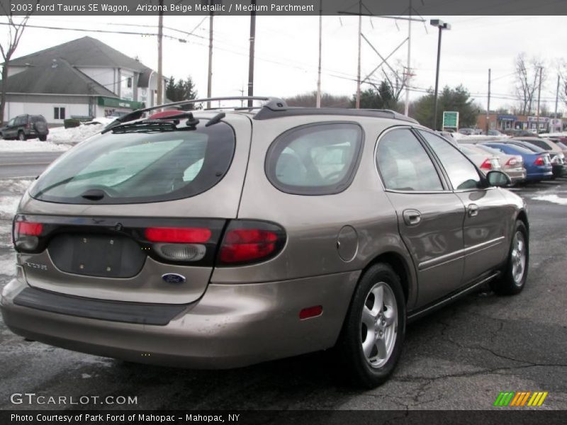 Arizona Beige Metallic / Medium Parchment 2003 Ford Taurus SE Wagon