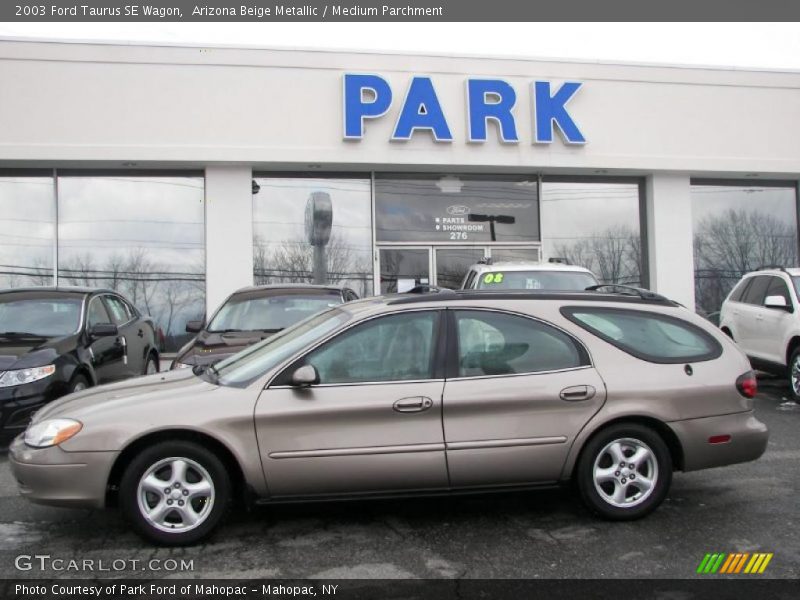 Arizona Beige Metallic / Medium Parchment 2003 Ford Taurus SE Wagon
