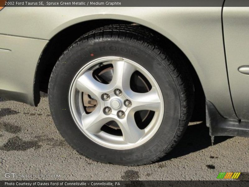 Spruce Green Metallic / Medium Graphite 2002 Ford Taurus SE