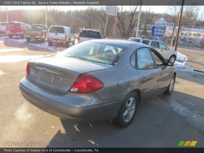 Spruce Green Metallic / Medium Graphite 2002 Ford Taurus SE