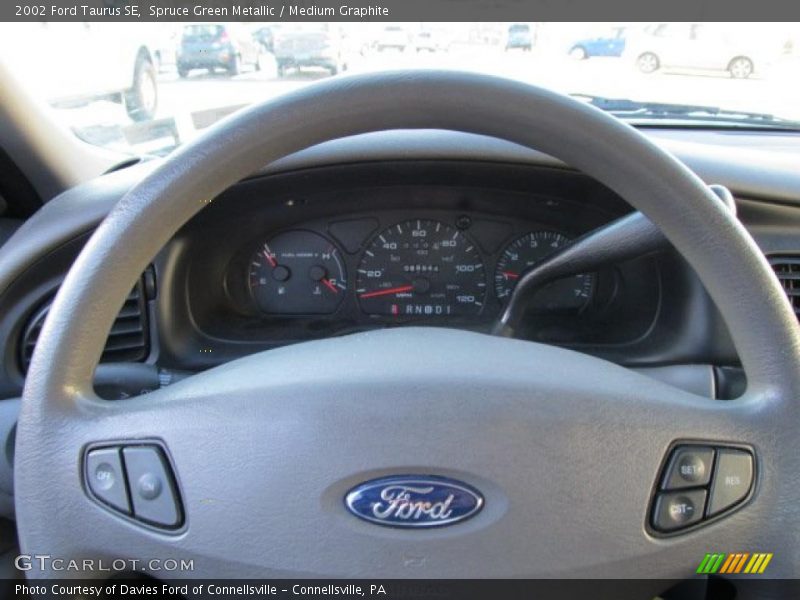 Spruce Green Metallic / Medium Graphite 2002 Ford Taurus SE
