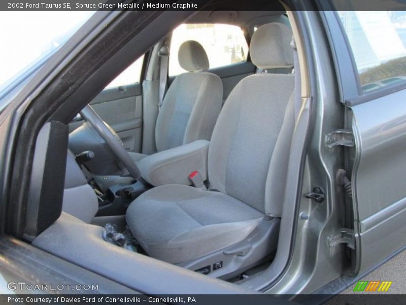 Spruce Green Metallic / Medium Graphite 2002 Ford Taurus SE