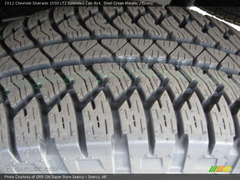 Steel Green Metallic / Ebony 2011 Chevrolet Silverado 1500 LTZ Extended Cab 4x4