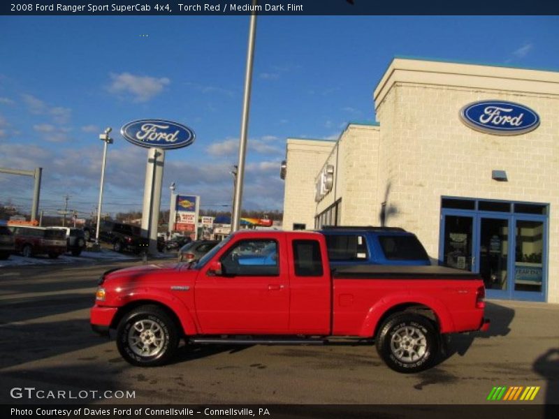 Torch Red / Medium Dark Flint 2008 Ford Ranger Sport SuperCab 4x4