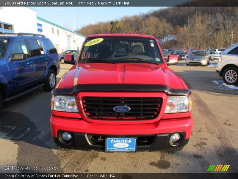 Torch Red / Medium Dark Flint 2008 Ford Ranger Sport SuperCab 4x4