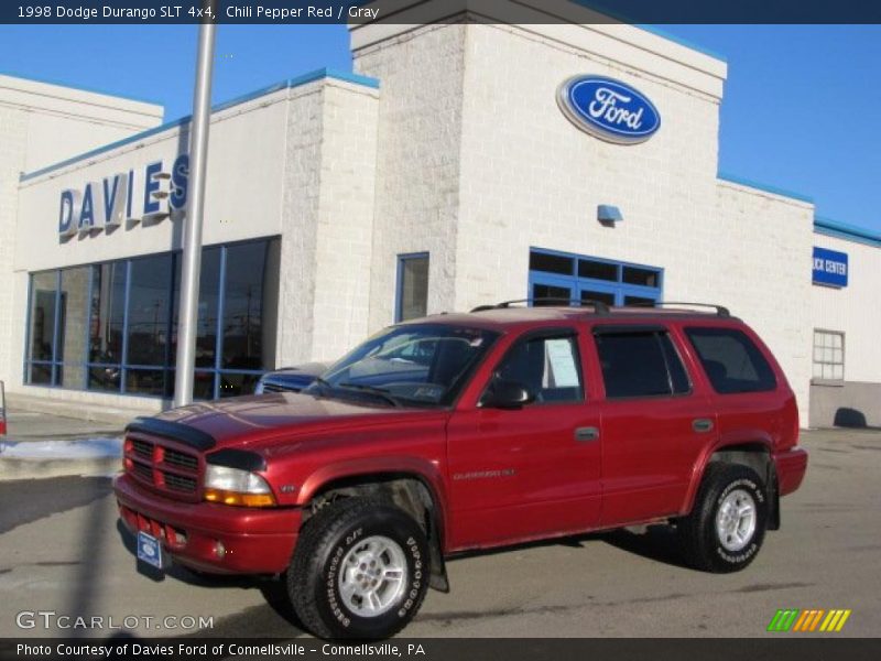 Chili Pepper Red / Gray 1998 Dodge Durango SLT 4x4