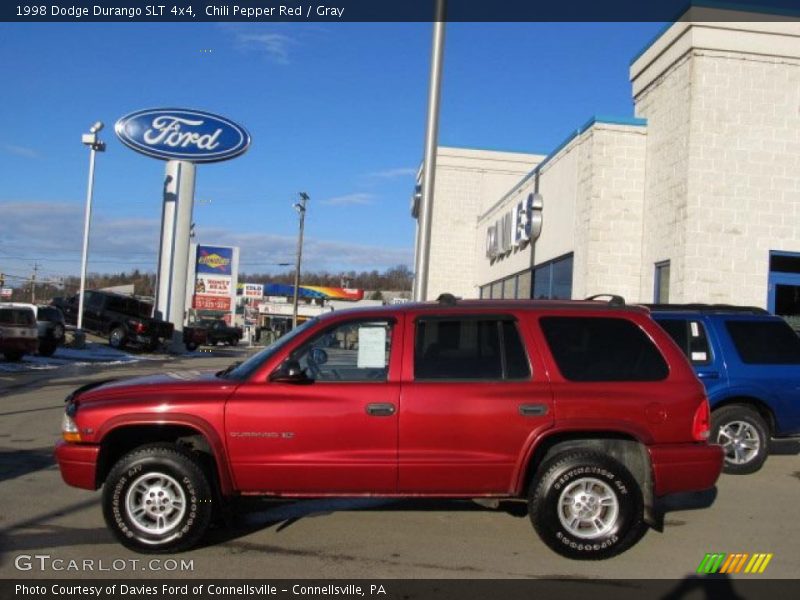 Chili Pepper Red / Gray 1998 Dodge Durango SLT 4x4