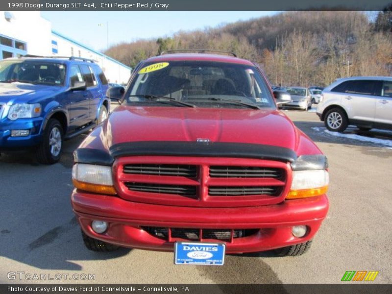 Chili Pepper Red / Gray 1998 Dodge Durango SLT 4x4