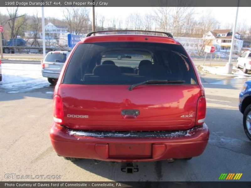 Chili Pepper Red / Gray 1998 Dodge Durango SLT 4x4