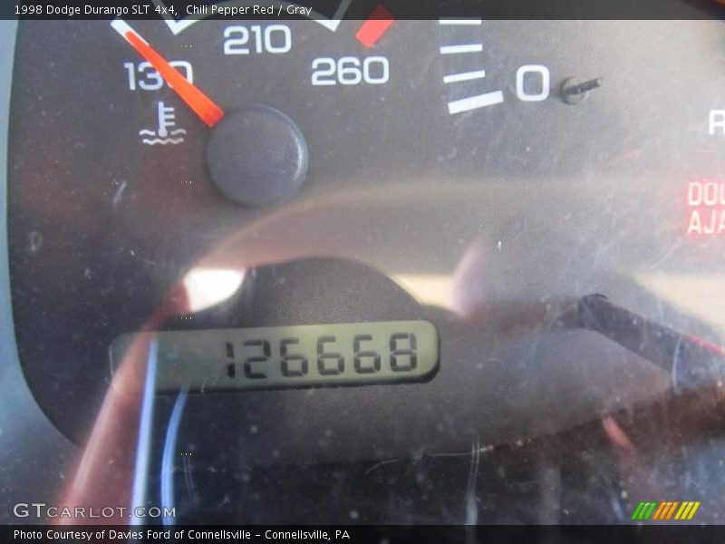 Chili Pepper Red / Gray 1998 Dodge Durango SLT 4x4