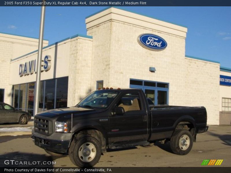 Dark Stone Metallic / Medium Flint 2005 Ford F350 Super Duty XL Regular Cab 4x4