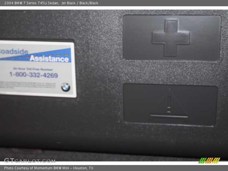 Jet Black / Black/Black 2004 BMW 7 Series 745Li Sedan