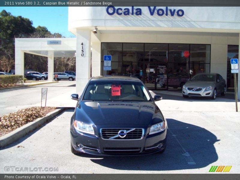 Caspian Blue Metallic / Sandstone Beige 2011 Volvo S80 3.2