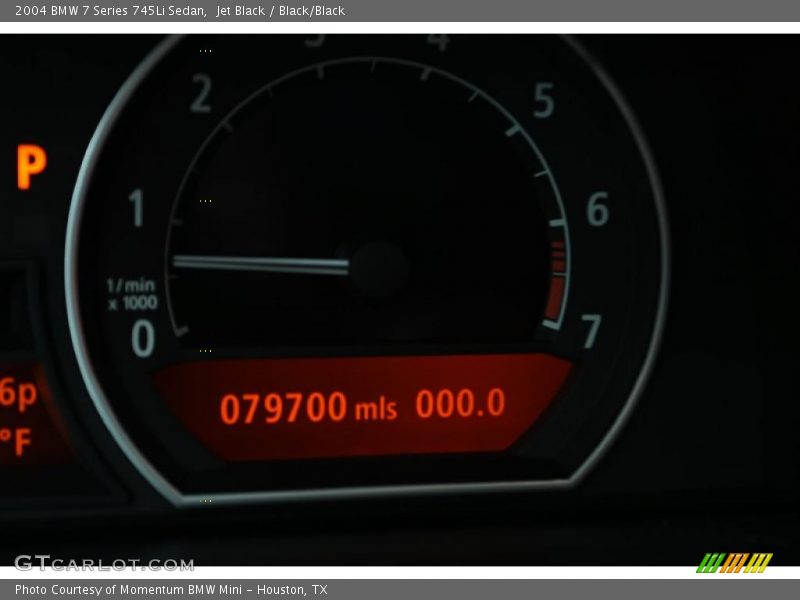 Jet Black / Black/Black 2004 BMW 7 Series 745Li Sedan
