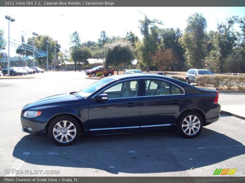 Caspian Blue Metallic / Sandstone Beige 2011 Volvo S80 3.2