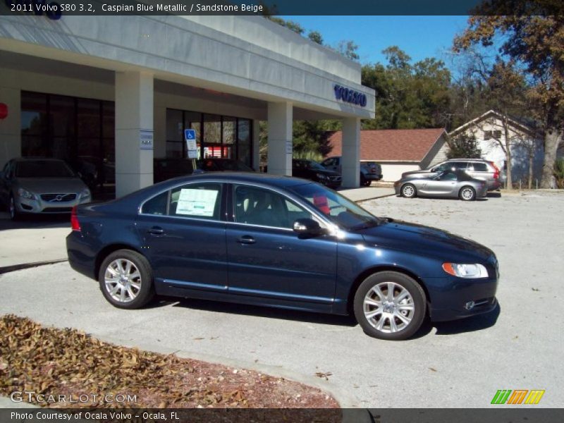 Caspian Blue Metallic / Sandstone Beige 2011 Volvo S80 3.2