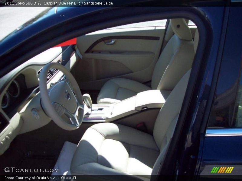 Caspian Blue Metallic / Sandstone Beige 2011 Volvo S80 3.2