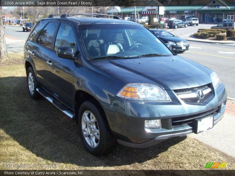 Sage Brush Green Pearl / Ebony 2006 Acura MDX