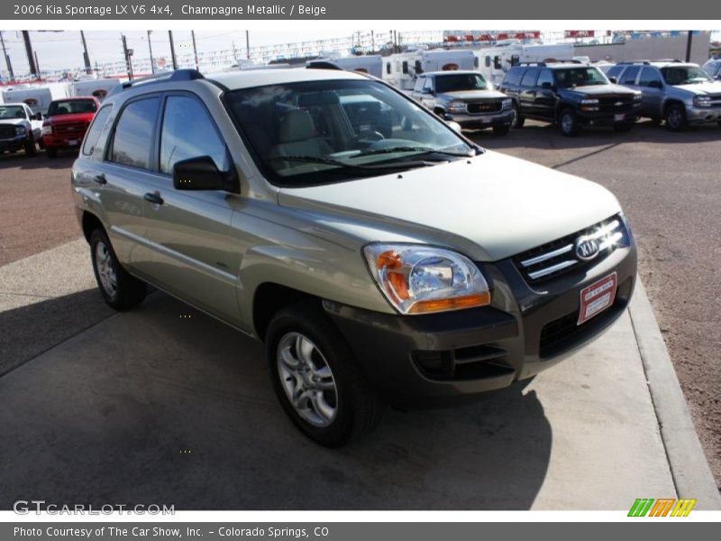 Champagne Metallic / Beige 2006 Kia Sportage LX V6 4x4