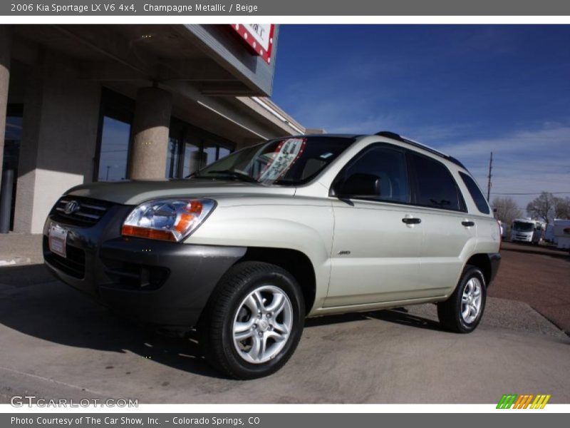 Champagne Metallic / Beige 2006 Kia Sportage LX V6 4x4