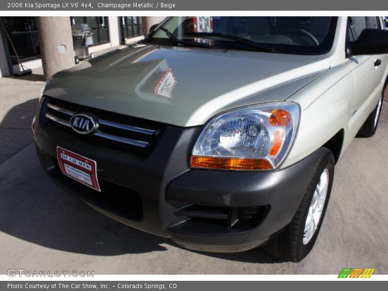 Champagne Metallic / Beige 2006 Kia Sportage LX V6 4x4